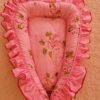 кокон для младенца "komfort" розовые розы